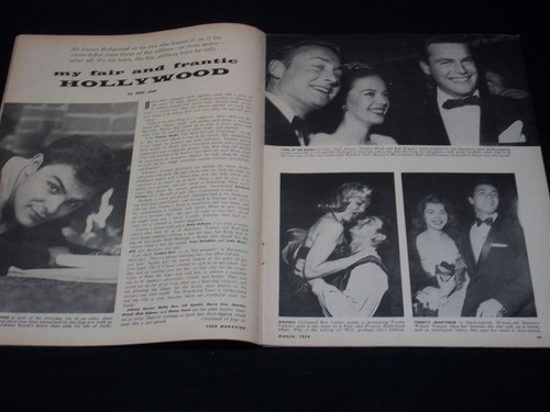 1958 MARCH TEEN MAGAZINE - BARRY COE FRONT COVER - GREAT STARS - L 4447 - Picture 2 of 3