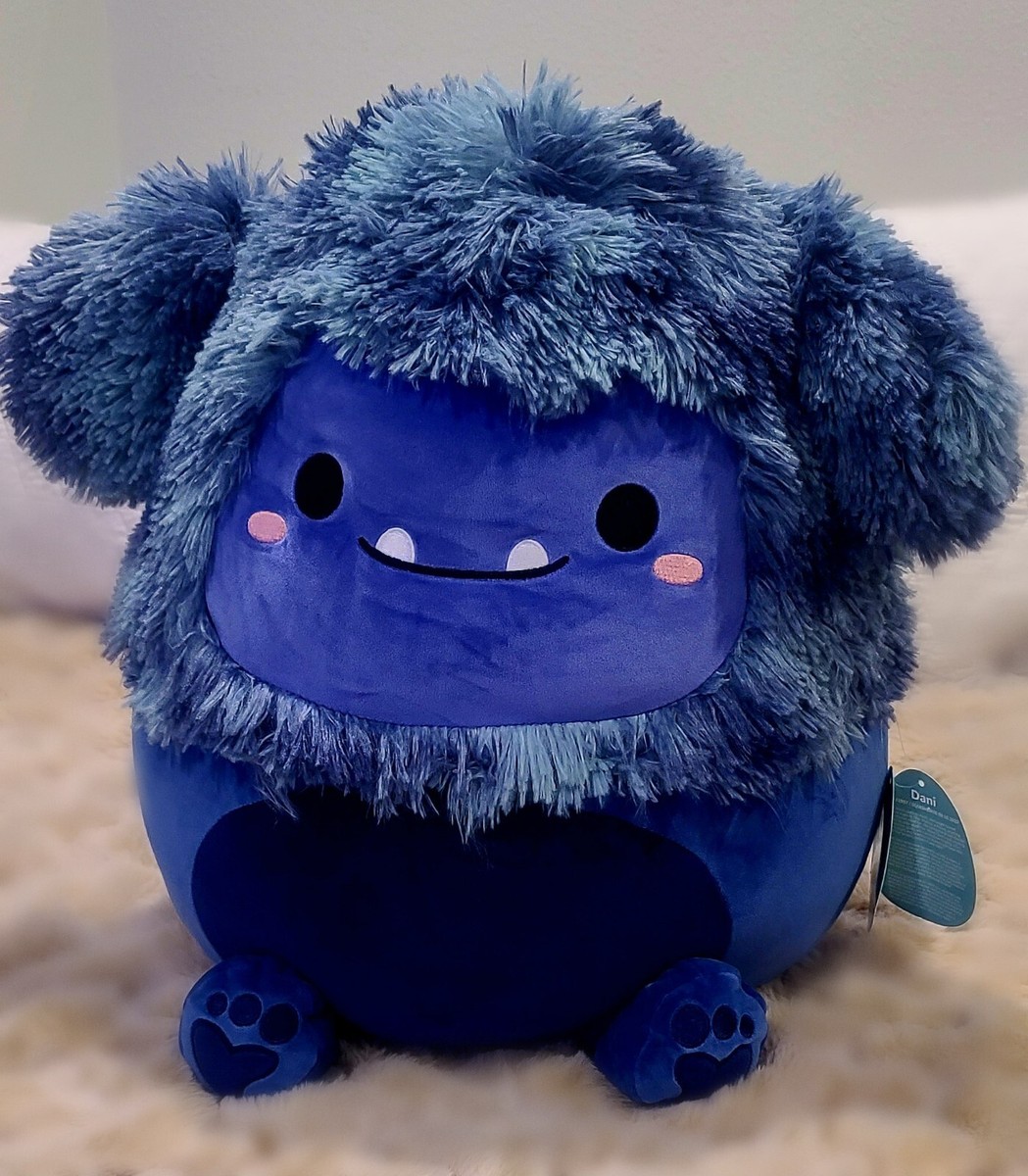 Squishmallows RARE 16 INCH DANI the Navy Blue Bigfoot - NEW WITH
