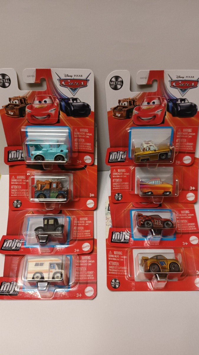 Disney Pixar CARS Mini Racers Lot of 8: Tex, Lizzy, Larry