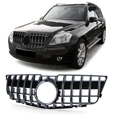 Passt für Mercedes GLK X204 ab 2008-2012 Sport Kühlergrill Schwarz Glanz Chrom