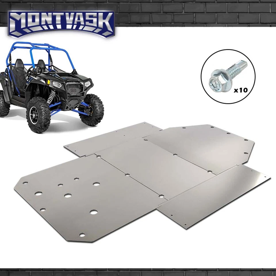 Compatível com 2008-2014 Polaris RZR RZR-S 800 900 3/16" placa de alumínio resistente - Imagem 2 de 4
