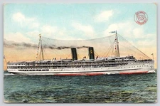 SS Yale and SS Harvard Los Angeles Steamship Co Postcard