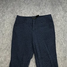 Banana Republic Pants Womens Size 2P Blue Jackson Fit Patterned Crop Stretch
