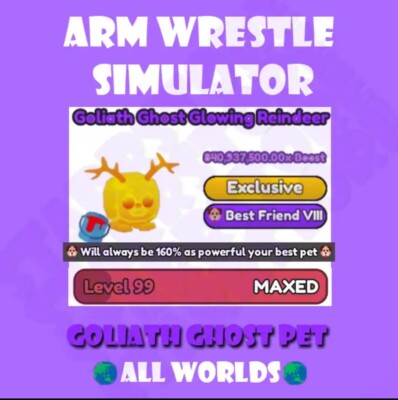 Goliath Ghost Glowing Reindeer x840M BF8 (VIII) | Arm Wrestle Simulator (AWS)