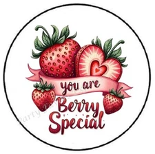 YOU ARE BERRY SPECIAL VALENTINES DAY ENVELOPE SEALS LABELS STICKERS PARTY FAVORS