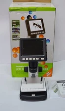 Digital Microscope 5MP HD USB/AV TV Camera Video Recorder, 3.5" LCD Screen, 500X