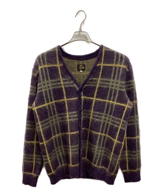 Needles Mohair Cardigan - Plaid purple | eBay