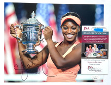 SLOANE STEPHENS SIGNED US OPEN 8X10 PHOTO TENNIS WIMBLEDON FRENCH AUSTRALIAN JSA