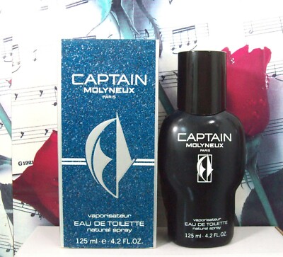 Captain Molyneux EDT Spray 4.2 FL. OZ. NWOB. Vintage. 