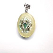 Oval Orgone Pendant, Helps joint problems, Stress Relief, Protection for EMF