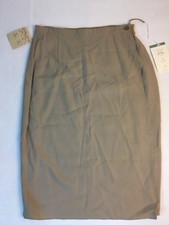 Vintage 90s Calven Klein Wool Lined Women  s 12 NWT Calf Length Wrap Skirt