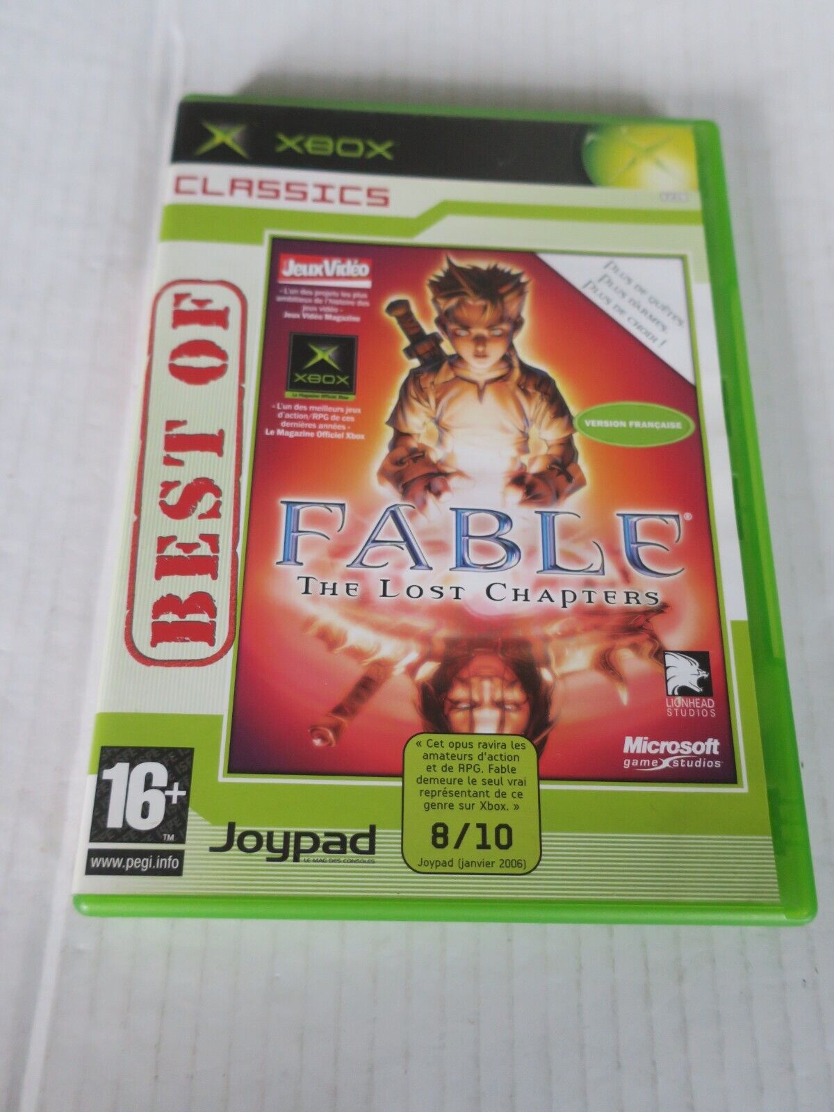 FABLE : THE LOST CHAPTERS    -- EDITION CLASSICS ----- pour XBOX  --  FRANCAIS