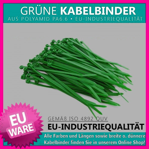 Kabelbinder Selbstsichernd, 15,2 Cm, Fluoreszierend Grün – 100 Stück, Perfekt Für Kabel, Drähte Und Heimwerker