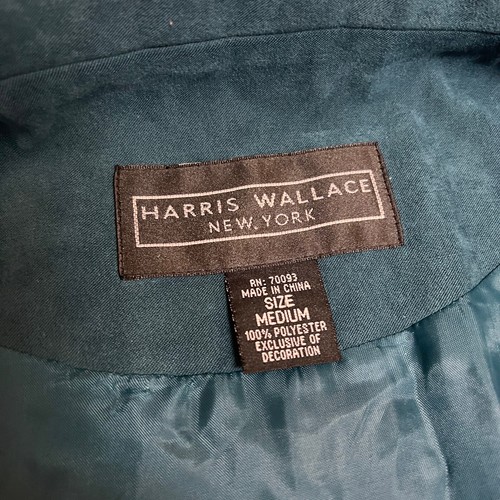 VTG Harris Wallace Women’s M Full Zip Collared Jacket Spring Colorful Artsy Geo - Picture 10 of 13