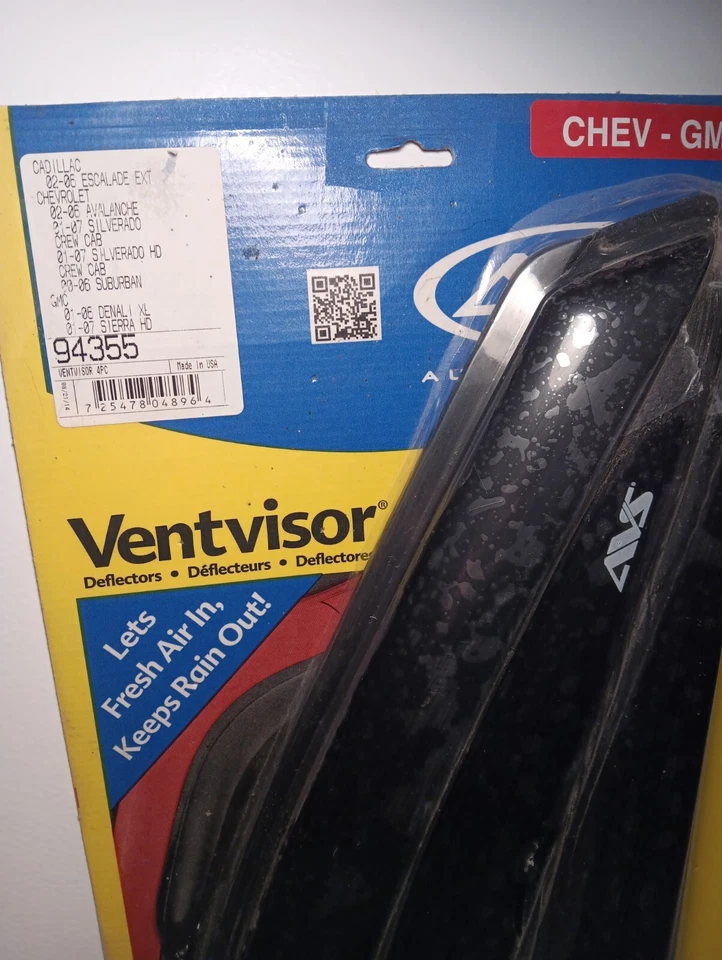 Deflector de ventana lateral para ventilador Chev-GM Chev-GM automático (AVS) - negro 4 piezas (94355) Foto 2 de 4