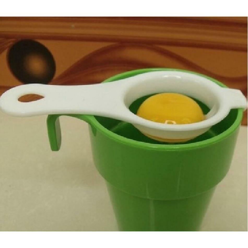 2Pcs Gadget Egg Yolk White Separator Holder Sieve Funny Divider Kitchen  Tools