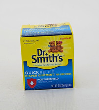 Dr Smiths Quick Relief Zinc Oxide Diaper Ointment Baby Infant Toddler 2 oz Jar
