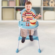 2-in-1 Hochstuhl für Babys und Kleinkinder mit Fußstütze Baby Hochstuhl Grün