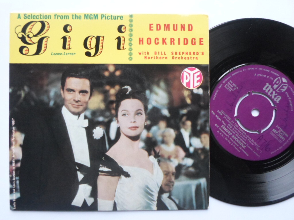 Edmund Hockridge Gigi EP Pye NEP24092 EX/EX 1959 picture sleeve, Gigi