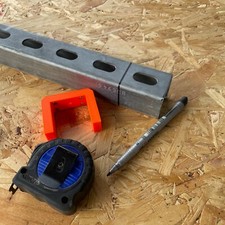 Unistrut Marking Tool | 41mm x 41mm | Magnetic Fast Perfect Cut Electrician Tool