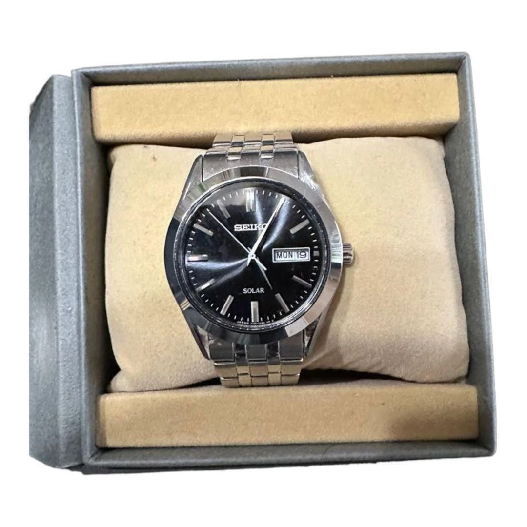 Seiko day date solar clearance