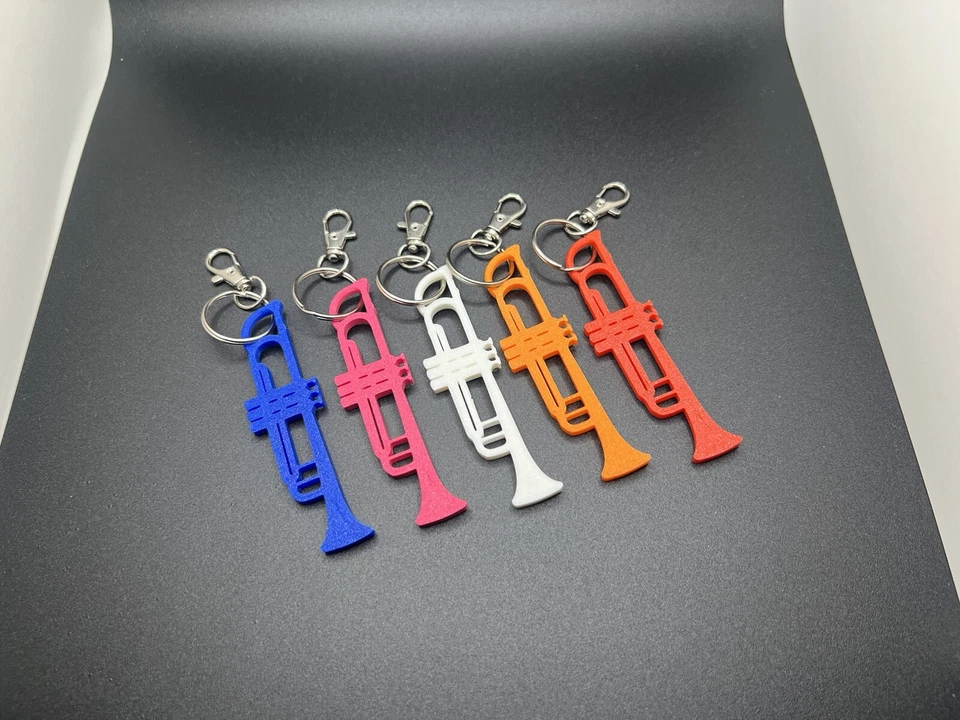 Llavero Trompeta, Dije Trompeta, Llavero Instrumento Musical, Paquete de 2 Foto 2 de 4