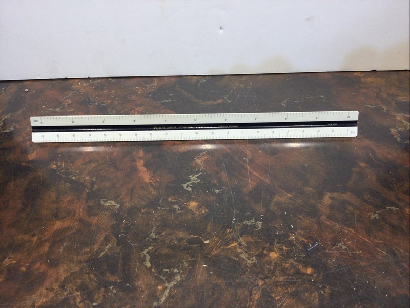 A W Faber Castell Number 873C/P Made In Germany Triangular Ruler