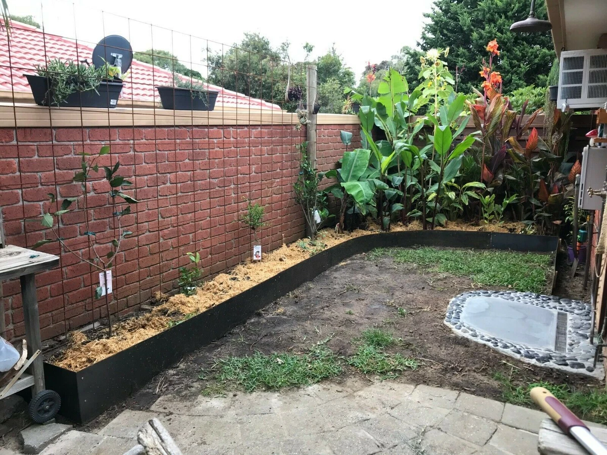 Rusted Steel Garden Edging Perth Fasci Garden