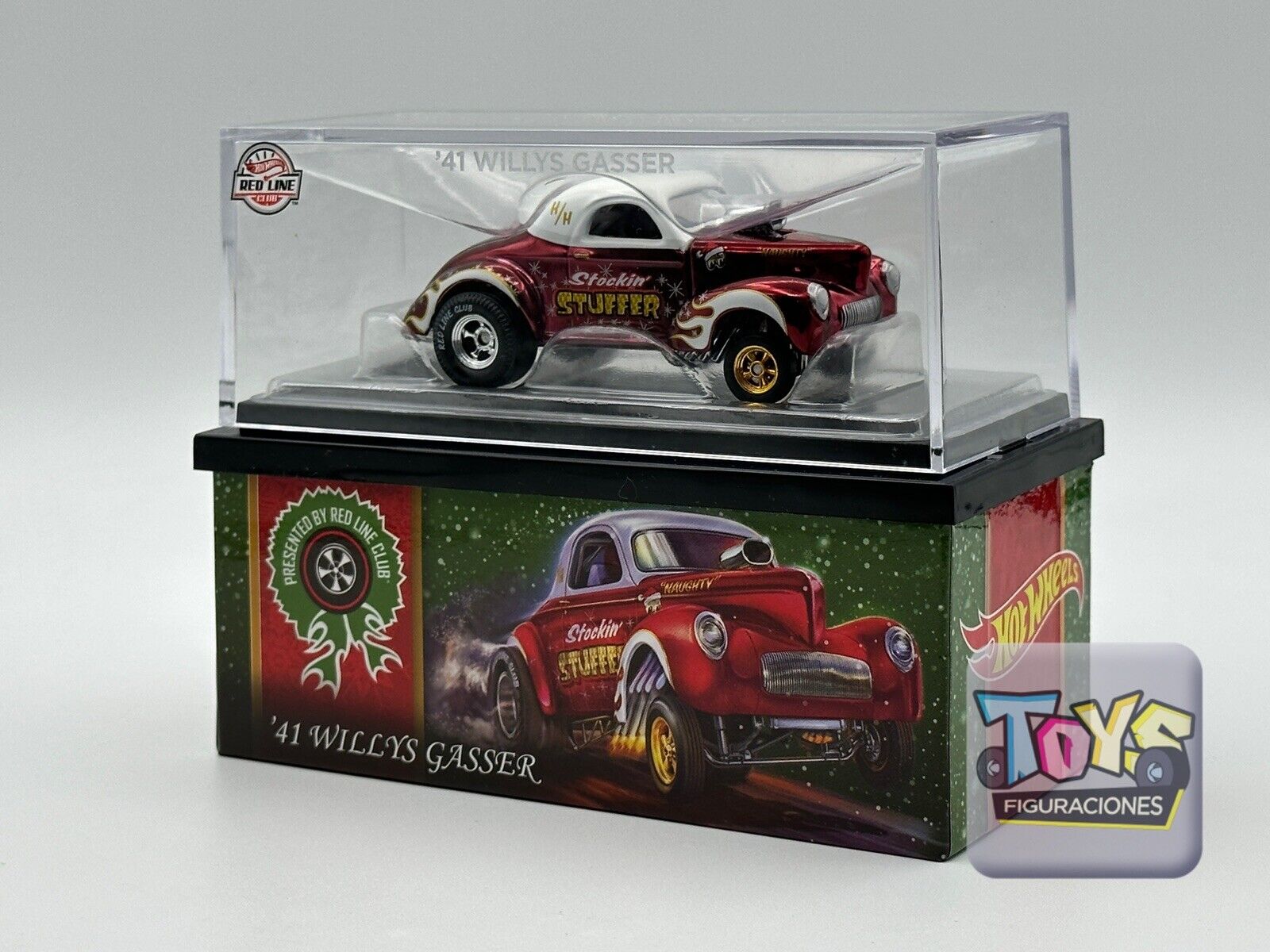 2022 Hot Wheels RLC HOLIDAY CAR 41 WILLYS GASSER NEW IN BOX - X/30,000 Sealed