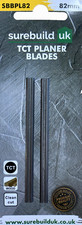 Image of Surebuild UK 82mm TCT Tungsten Carbide Expert Twin (2) Planer Blades, SBBPL82