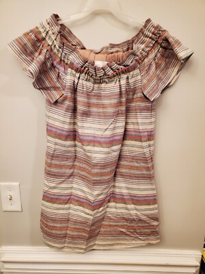 Anthropology Corey Lynn Calter Off The Shoulder Audrie Dress Women XSP  Pockets 