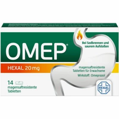 HEXAL AG OMEP HEXAL 20 mg magensaftresistente Tabletten 14 St PZN06817788