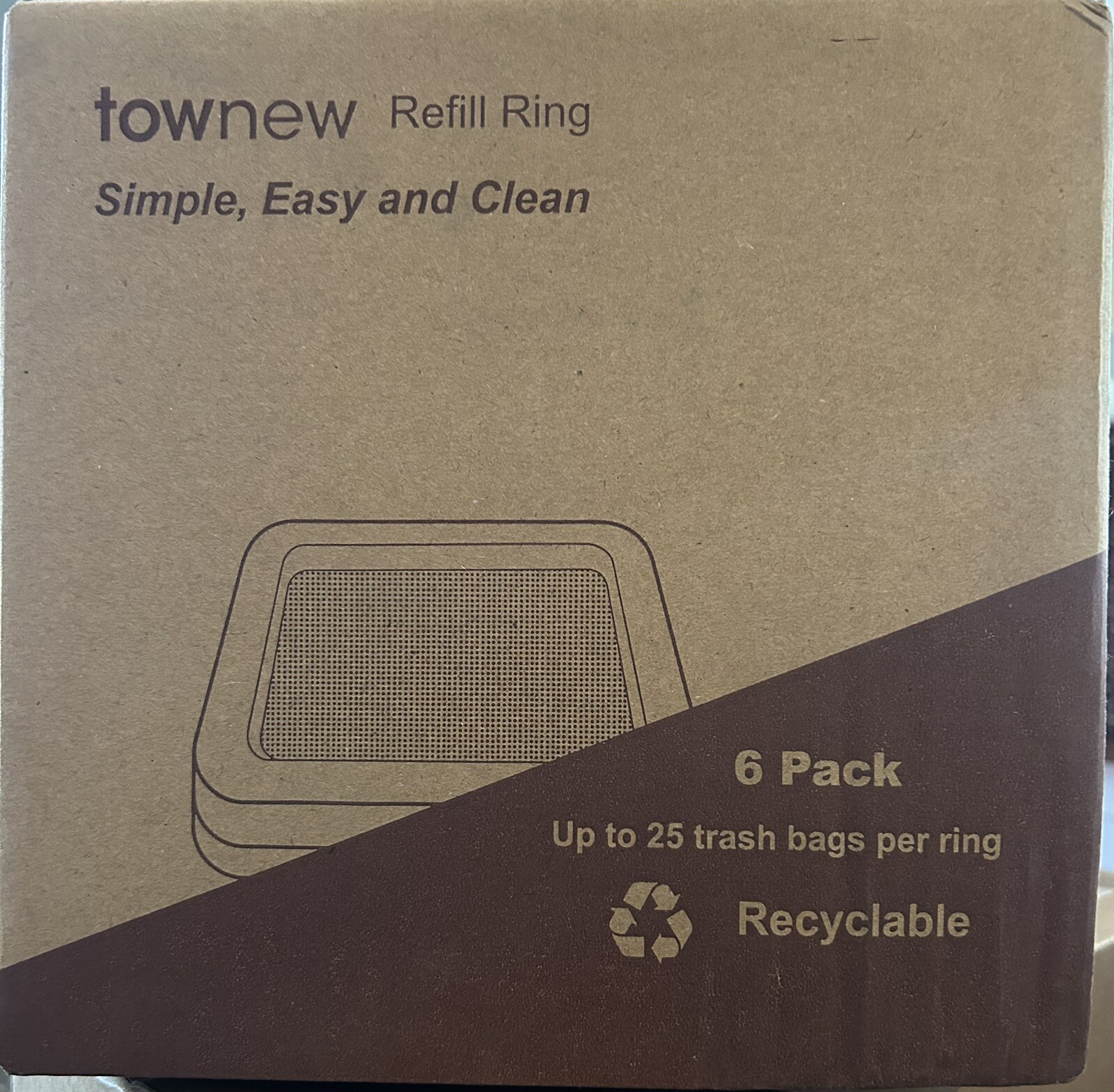 TOWNEW T1/T1S/T Air X/T Air Lite Official Refill Rings for Smart Kitchen Trash C