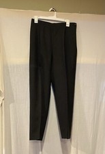 Evan Picone Wool Slacks / Pants. Dark Charcoal Side Zipper Size 12