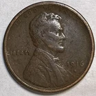 1916-S Lincoln Wheat Cent Choice Very Fine VF+ Coin #13541