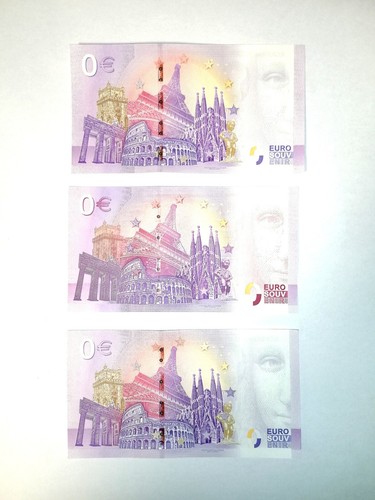 3x VERSCHIEDENE 0€ Euro Scheine Eckernförde Universary | ohne Sterne | ua. - Bild 2 von 9
