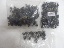 219 Pcs Black Single Flex Clips RG6 RG59 Coax Cable with Strain Relief Screw