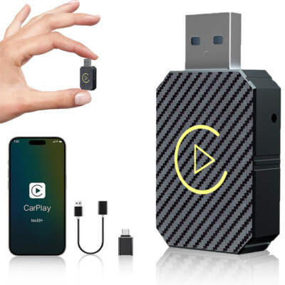 2 in 1 Wireless Carplay Adapter Android Auto Adapter USB Auto Dongle Connect Box