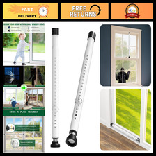 Adjustable Window Locks Sliding Door Security Bar, 2 Pack Child Safety Lock fo
