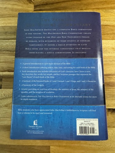 The MacArthur Bible Commentary John MacArthur New Unread Discoloration On Edge - Bild 4 von 5