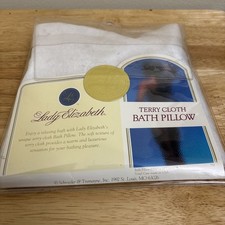 Terry Cloth Bath Pillow Lady Elizabeth NEW