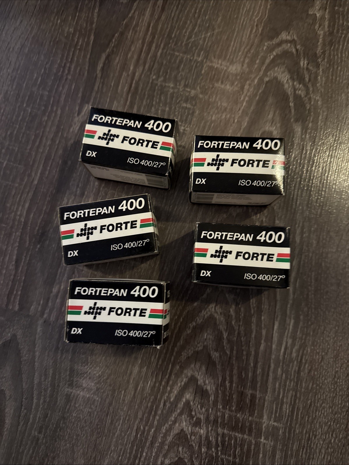 Fortepan 400 DX ISO 400/27 135-36 Schwarz Weiß 12/97  5 Stück Abgelaufen Film