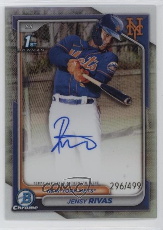 2024 Bowman Chrome Prospect Auto Refractor /499 Jensy Rivas #CPA-JR Auto 06oc