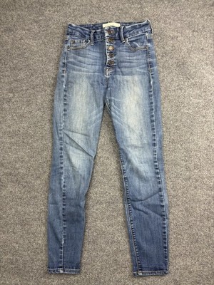 Hidden Jeans Womens 26 Blue High Rise Button Fly Skinny Stretch Denim HD1821H