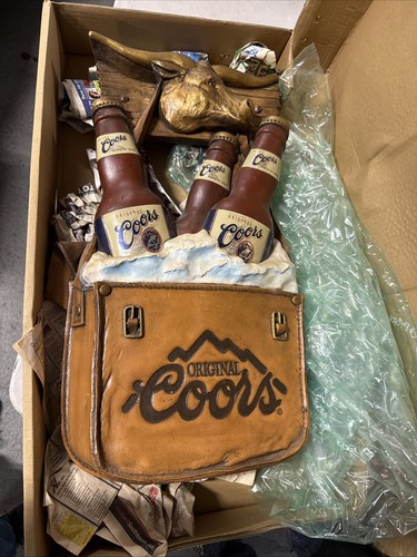 Original Coors Beer Sign Wall Hanging American Vintage Fine Art open box item