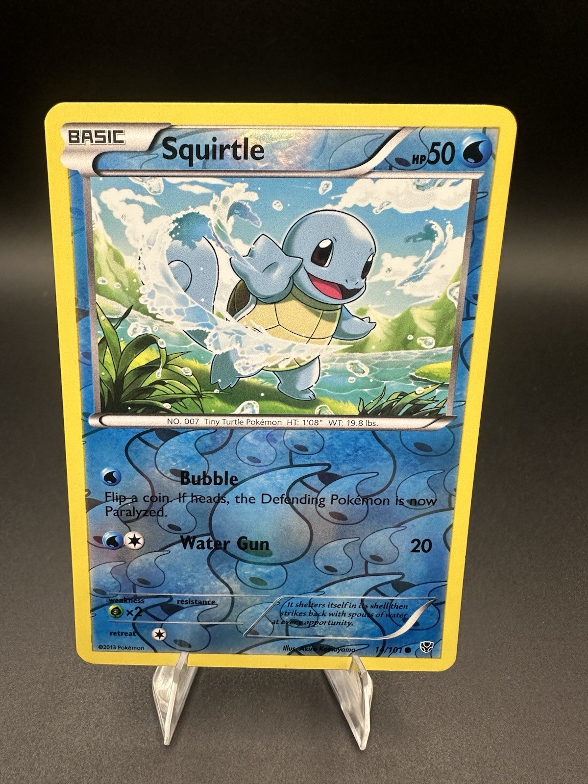 Pokémon Squirtle Reverse Holo Card 14/101 PLB Plasma Blast