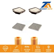 Air Cabin Engine Cartridge Oil Filters (6 Total) Kit For Lexus IS350 C F Sport