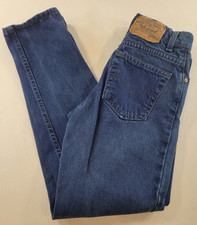 VTG Levis Blue Jeans Tapered Leg USA Made Womens 5 M 26 x 29