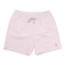 Polo Ralph Lauren Men's Seersucker Striped Swimsuit Swim Trunks with Pony - Pink