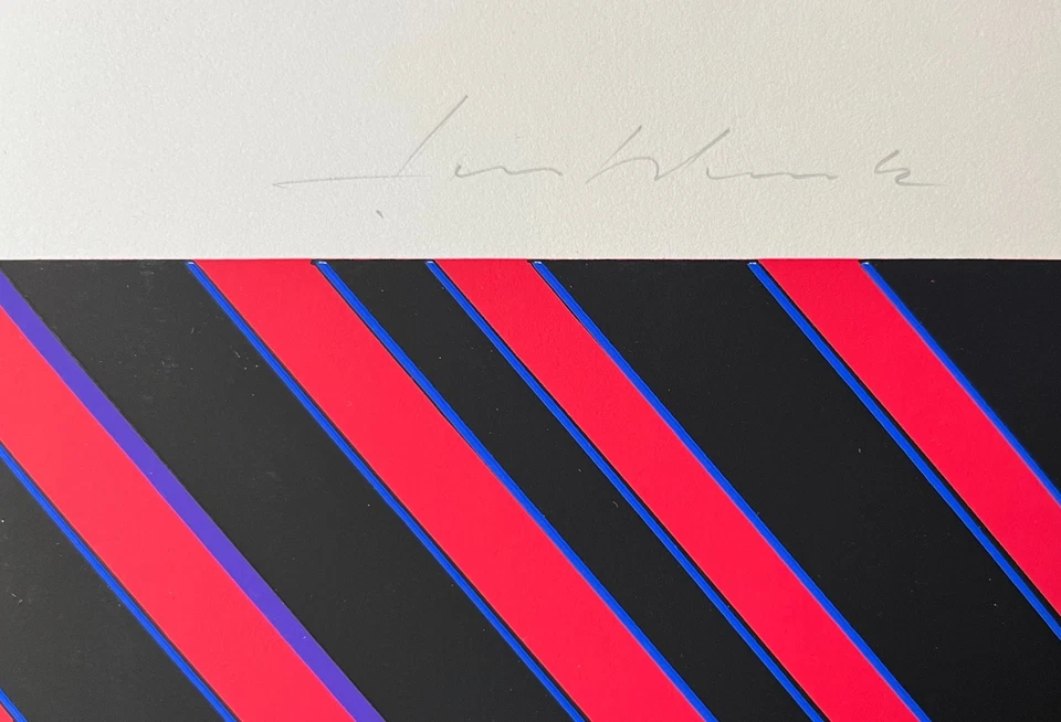 Günter Fruhtrunk Signierter Original Siebdruck v. 1966 - Konkrete Kunst - Op-Art - Bild 2 von 4